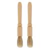 2PCS Long Handle Cleaning Brush Wooden Handle Powder Cleaning Brush  Coffee Machine