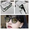 Fashion Korean Yellow Shades Vintage Square Cycling Sunglasses Women Oversized Sun Glasses Fashion Uv400 Eyewear  Goggles