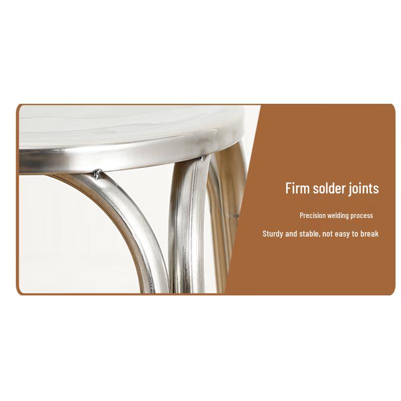 Nizhan Stainless Steel Round Dining Stool
