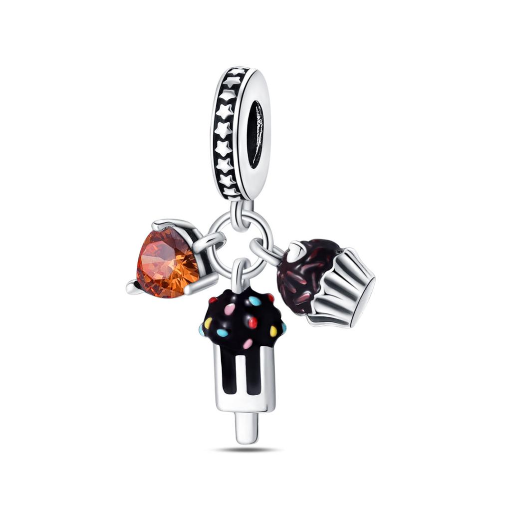 Copper Metal Black Cat Collection Charm Bead Components Bead Components Paw Print Pendant Bead Component Compatible With Authentic Original Do It