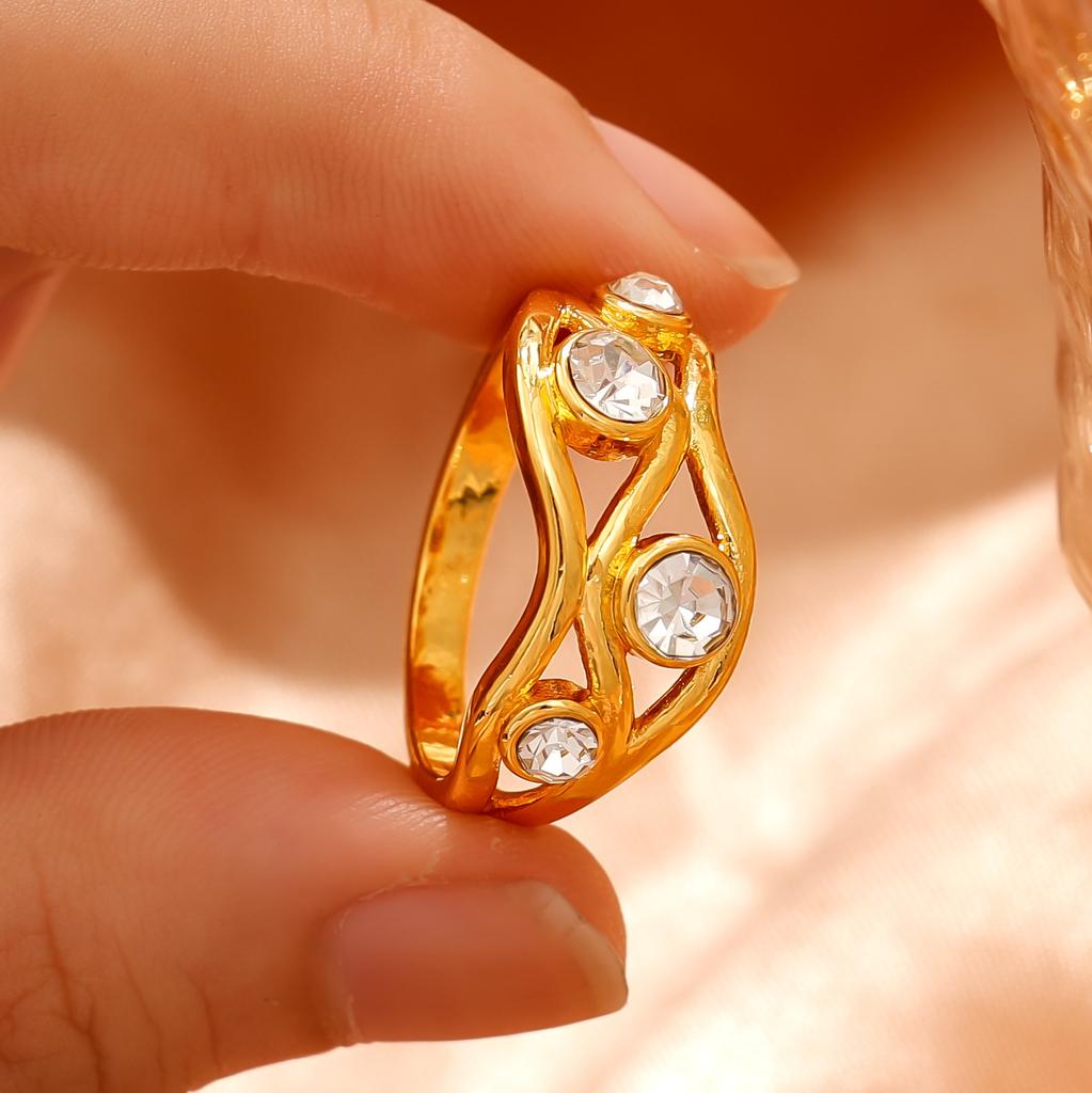 Hot Sale Diamond Ring Personality Premium Wedding Ring Gift