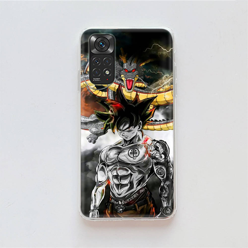 DT36 Dragon Ball Case for Samsung A04 A14 A23 A34 A54 M23 M33 M52 M53 Realme 10 9 C30S C35 C55 VIVO Y02S Y21 Y33S Y51 X80 Pro Clear Cover