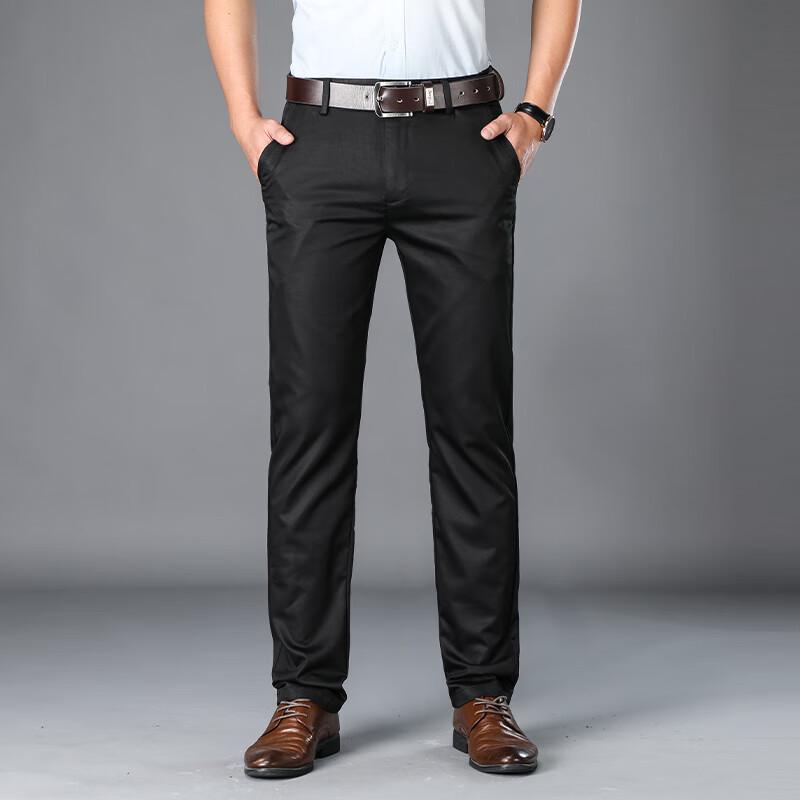 

Мужские брюки кэжуал из смесового тенселя и ледяного шелка 38