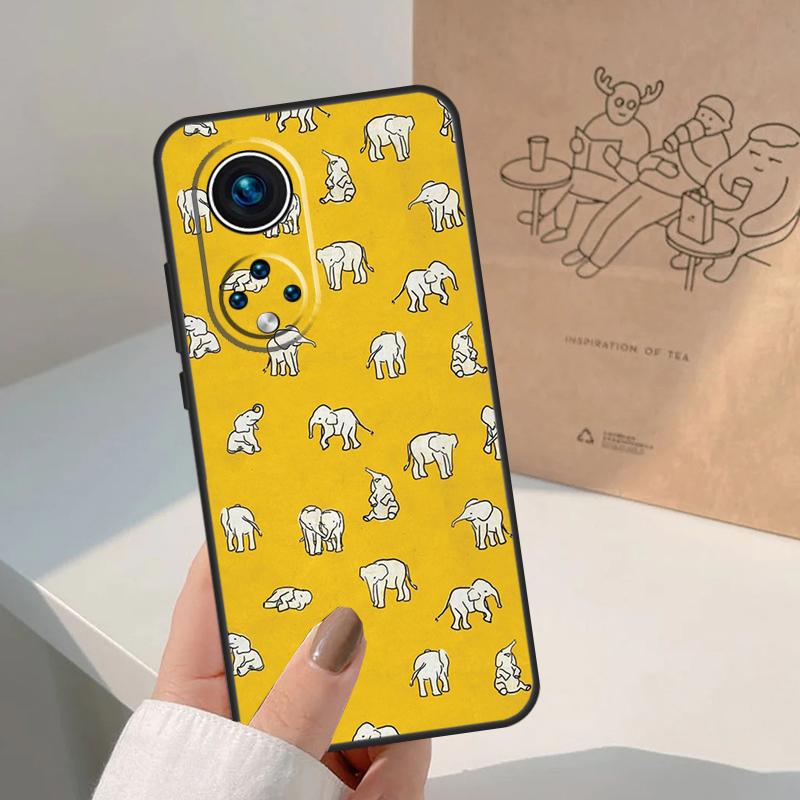 Cute Baby Elephant For Honor Magic 8 7 6 5 Pro Case For Honor X9d X9c X9b X9a X8c X8b Win 200 400 50 70 90 Lite