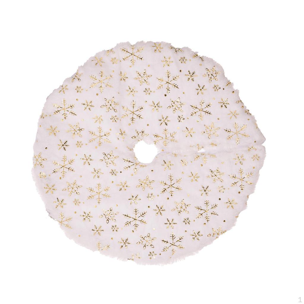 Festive Holiday Tree Skirt - Elegant Cover for Christmas Decorations