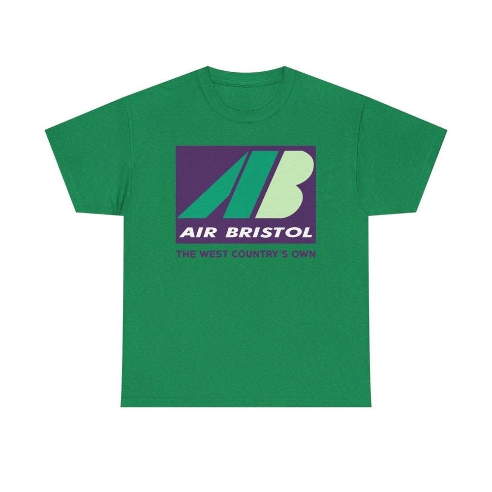 

Air Bristol The West Country s Own Vintage Airline Logo Aviation T-shirt 4XL