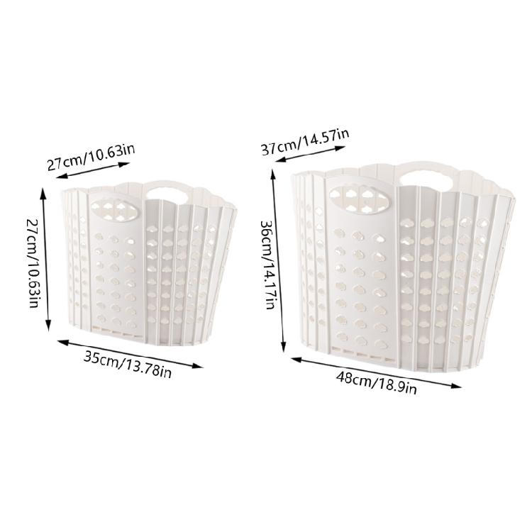 Faltbarer Aufbewahrungskorb Wäschekorb für Schmutzwäsche Tragbarer Spielzeug-Wäsche-Hohl-Organizer Multifunktionale Badezimmeraufbewahrung