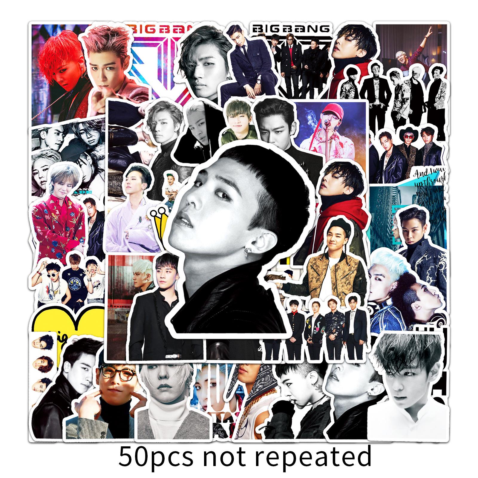 50 Bigbang Graffiti Korean Star Support Stickers - Waterproof DIY Suitcase Decor