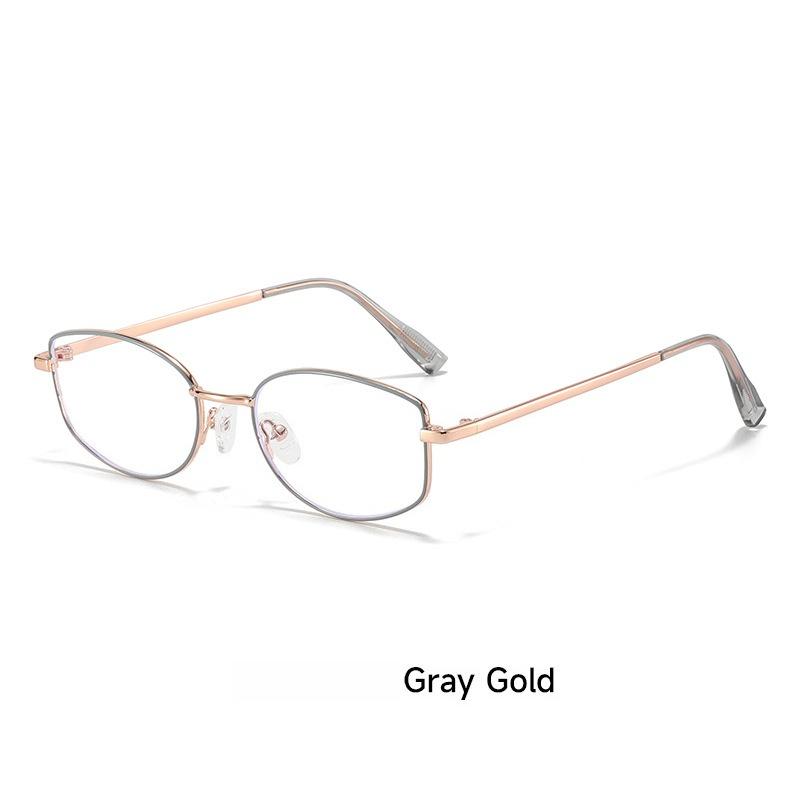 2025 New Retro Metal Anti-Blue Light Glasses Fashionable Literary and High-Tech Street Style Versatile Eyewear Unisex