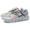 Li Ning CF Fabric Mesh Shock Absorbing Wear Resistant Breathable Lightweight Low Top Casual Shoes Unisex Casual Shoes Silver-Fish-Gray AGLR111-1