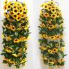 Artificial Yellow Sunflower Wreath Wedding Floral Arch Decoration, Vibrant And Beautiful Silk Colors