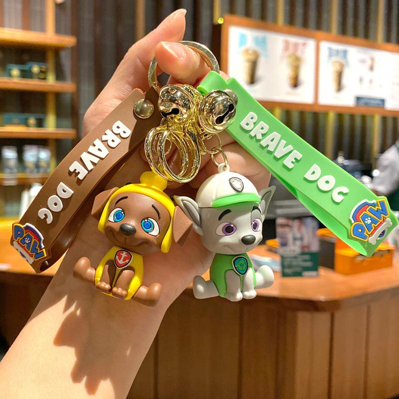 Animated Cute Puppy Ground Marketing Stall Keychain Couple Bag Car Key Chain Small Gift