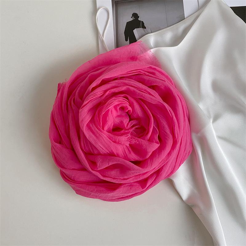 Thin Women's Desert Shawl Color Winning Cotton and Linen Beige Versatile Scarf Xinjiang Travel Sunscreen Scarf