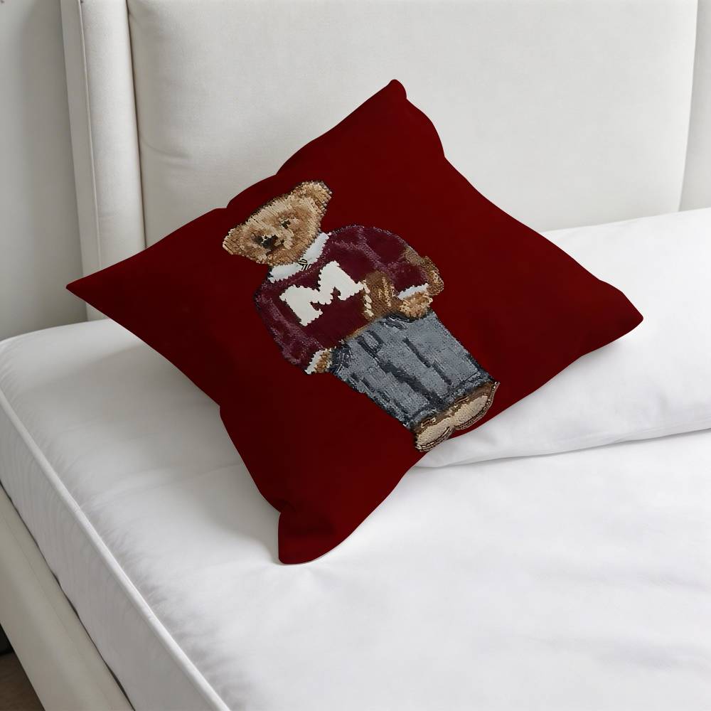 Cool Fashion BBear Fashion Square Pillow Case Durable Throw Pillow Cover for Sofa Couch Chair