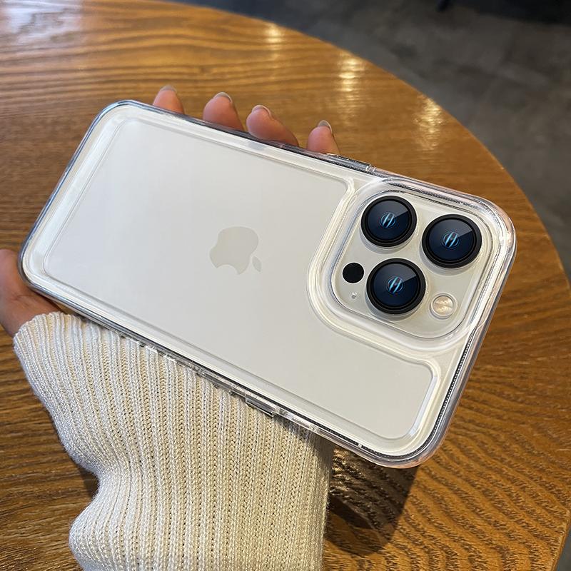 Shockproof Transparent Acrylic Case For Iphone 12 13 11 Pro Max X Xs Xr Clear Crystal Tpu Bumper Cover For Iphone Cases