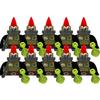Mittelalterliche Actionfiguren Baustein Burg Miliz Tempelritter Römischer Infanteriesoldat Kreuzritter Spartaner Krieger Ziegelstein