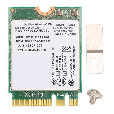 Dual Band WiFi Card 2.4Ghz 5Ghz 1200Mbps Bluetooth 4.0 NGFF M.2 Wireless Internet Card for Home