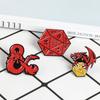 20sided Unique Dice Alloy Lapel Pin Highquality Decorative Badge For Collectors