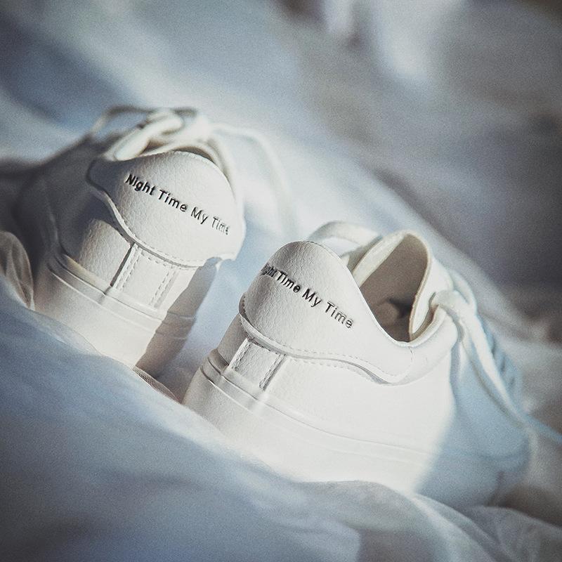 

2025 spring street shooting white shoes women s flat bottom new Korean version board shoes women ins students running casual shoes versatile 35 білий