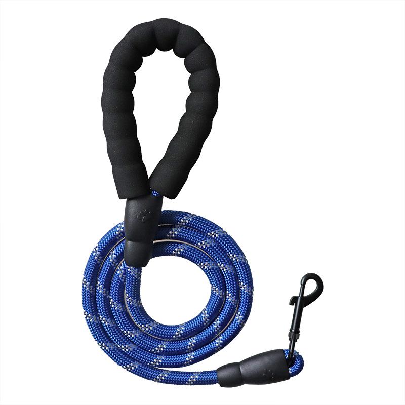 

Reflective Non-Chafing Dog Leash - Thickened 1.5 Meter Rope for Large Dogs 0.8 cm Diameter темно-синий