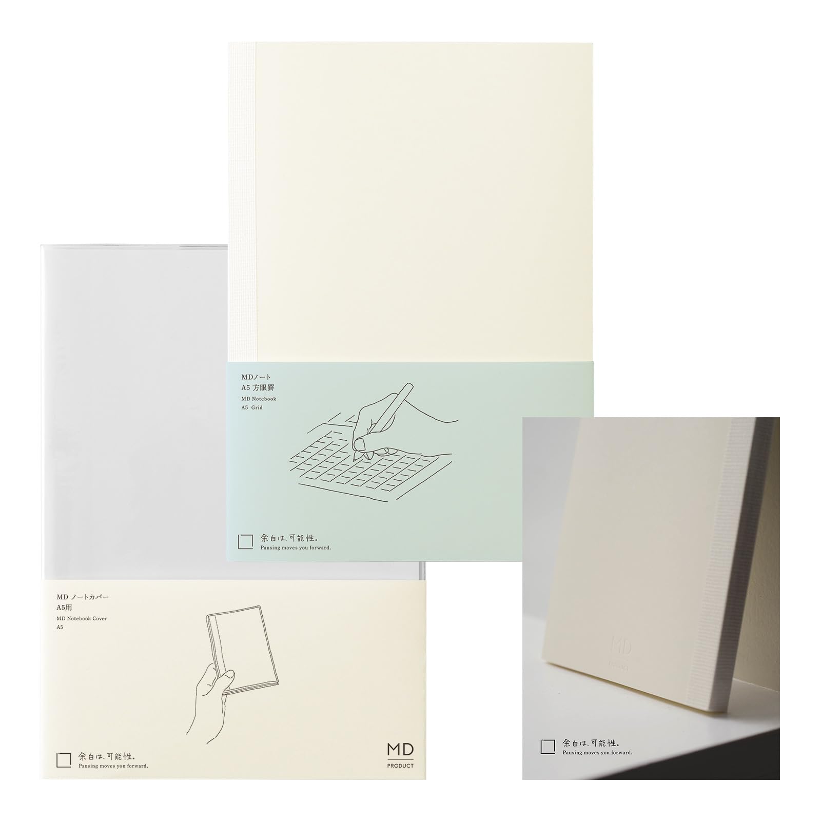 

Midori MD PRODUCT MD Notebook A5 Grid Notebook Cover 15386006 +