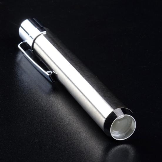 Portable Stainless Steel LED Flashlight Mini Home Medical Outdoor Torch Lamp