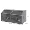 Small Animal Cage/rodent Cage with Accessories, Fir Wood, 100 Cm X 52 Cm X 50 Cm, Grey
