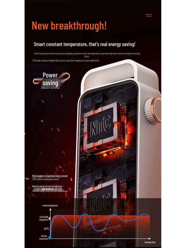Mr. Cross-Border 2000W High Power Large Household PTC Electric Heater
