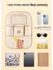 Car Seat Organizer: Multi-functional Storage Box, Tissue Holder, Hanging Trash Can, Backseat Kick Mat, Hanging Bag.
