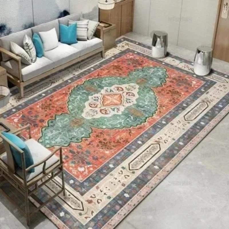 Covor cu Model Boem Stil Tribal Marocan Lux Persan Artă Covor Living Canapea Dormitor Balcon Antiderapant Covoraș de Ușă Decor
