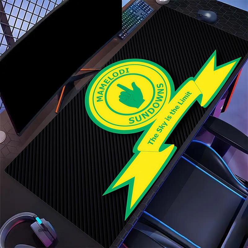 Mamelodi Sundowns Print  Cushion Non-slip Laptop Tablet Big Mousepad XXL Mat Mini PC Playmat With Lock Edge