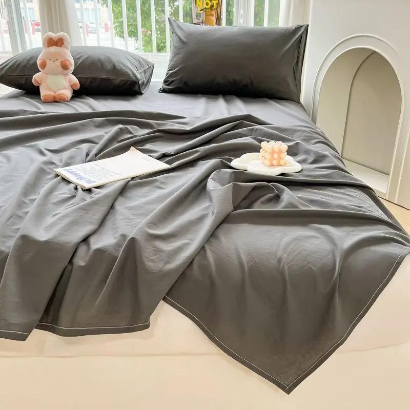 

Простыни в клетку мягкие моющиеся удобные взрослые студенческие постельные принадлежности покрывало защитное нелиняющее покрывало размера King Queen размер бытовые 120x230cm