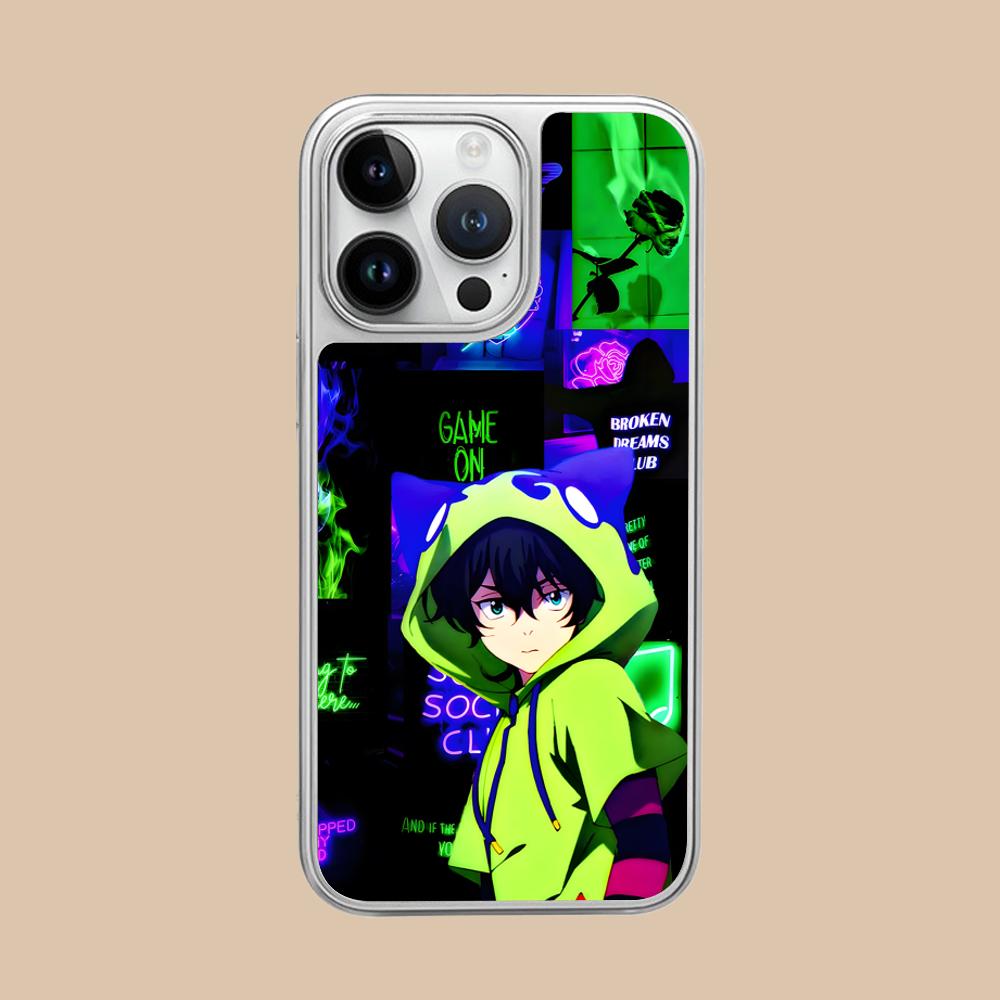 SK8 Infinity Miya Chinen Phone Case for iPhone 17 16 15 14 13 12 11 Air Pro Max Plus Electroplated Silver Cover