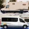 Caravan Car Side Door Stripe Stickers Waterproof Striped Vinyl Decals Automobile Body Styling Decoration Stickers Accessories