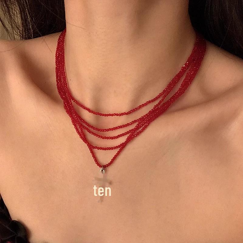 Elegant Stacked Pearl Necklace for Women - High-End Autumn/Winter Accessory with a Stylish Sweater Chain Design