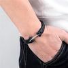 Mens Anchor Bracelet Woven Multilayer Leather Bracelets For Women Unisex Nautical Anchor Rope Bracelet Great Gift for Dad