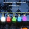 Mini Outdoor Camping String Lights with Hook – Perfect for Hiking, Decoration, Tent Atmosphere, and Flashlight Use