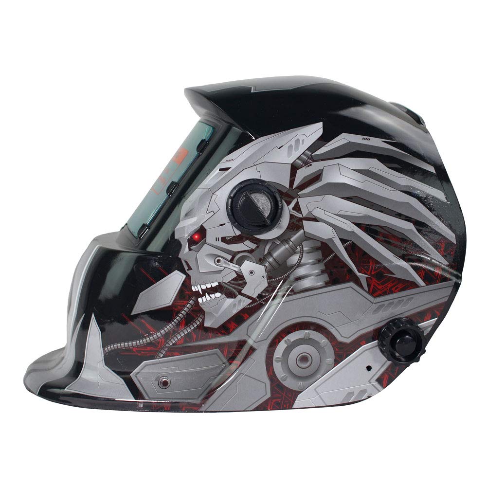 FUNTRESS Automatic Darkening LCD Welding Solar Rechargeable TIG MIG Welding Grinding Welding Shading Range Adjustable Headband Mask, Helmet, Mask,