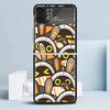 Zenless Zone Zero ZZZ Bangboo Black Cover for Samsung Galaxy Z Flip 7 6 5 4 3 5G Phone Case Flip7 Flip6 Flip5 Flip4 Flip3 Patter