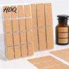 Removable Cork Adhesive Labels Self-Adhesive Labels Waterproof Stickers with Retro Wood Texture Oil Proof Classification Marks Writable Tags