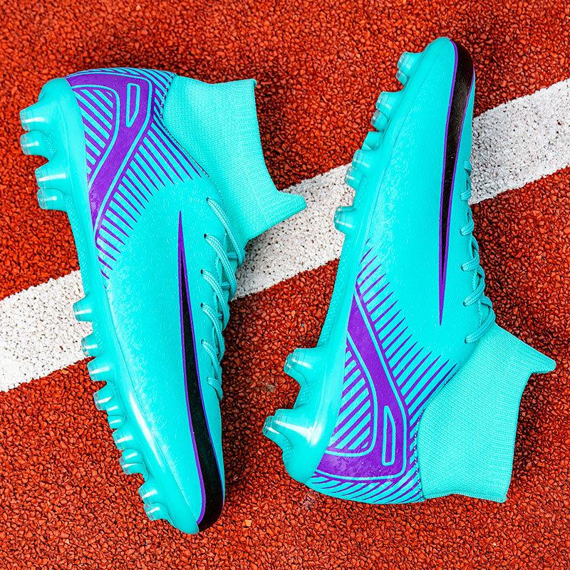 Neue große größe 35-47 kinder fußball schuhe männer und frauen lange nägel gebrochen nägel jugend student sport schuhe