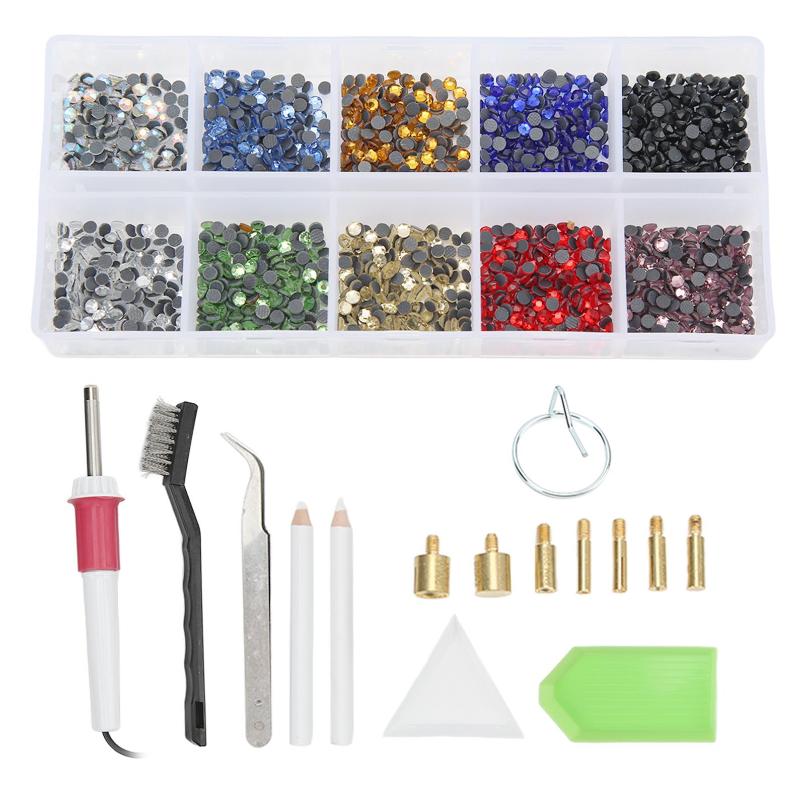 

Hotfix Applicator Set Simple Operation Hotfix Rinestones Applicator Tools for Crafts Leather Clothes 110‑240V US