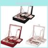 Elegant Style Leather Jewelry Box With Large Capacity For Home Organization And Gift Giving