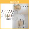Modern Zinc Alloy Double Coat Hook For Bathroom And Closet Storage