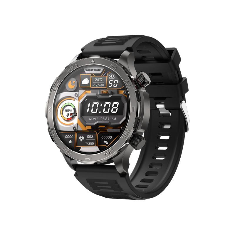 DK67 Men Smart Watch 1.5inch Large Screen BT Call Heart Monitor Outdoor Sports Fitness Tracker Wireless Charging Smartwatch