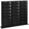 Media Storage Cabinet, 8-Tier DVD Shelf Organizer, 142 X 22 X 130 Cm Multimedia Storage Organizer for CDs, DVDs, Books & Games, CD Shelf for Living