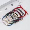 Unisex CE Certificated Handmade Woven Rope Engraving Customizable for Party Gift Stainless Steel Bracelets