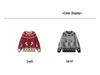 Roter Jacquard-Weihnachtspullover für Damen: Neujahr Retro Locker gestrickter Pullover