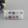 Plastic Plastic Box Organizer Transparent Storage Boxes Packaging Tool 10 Grid Square Box  Table