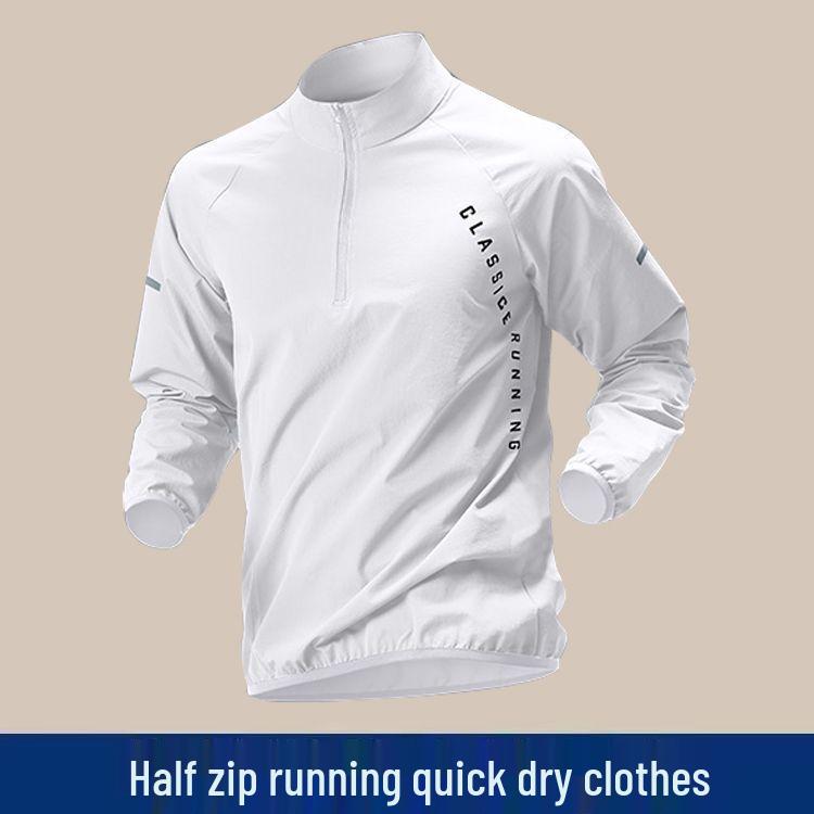 

Мужская быстросохнущая толстовка с длинным рукавом и молнией до середины для велоспорта и бега XL (for 60-70 kg)